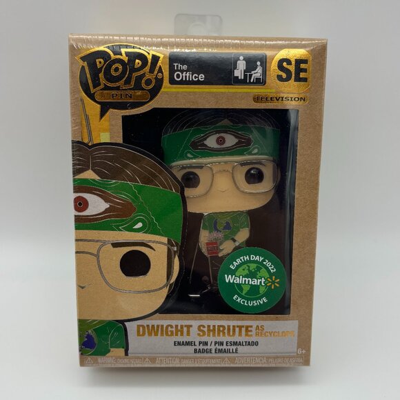 Funko Pop! Pop Pin: Earth Day - The Office - Dwight Shrute as Recylops - Picture 1 of 4